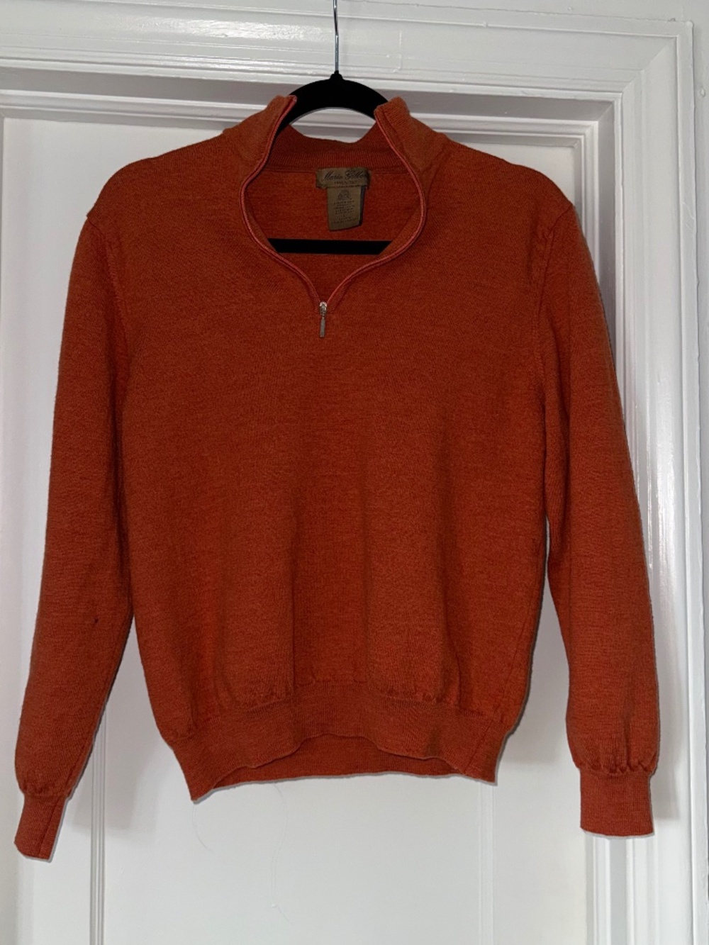Mario Gilberti 100% Extrafine Merino Wool - Men's L - Quarter Zip Sweater